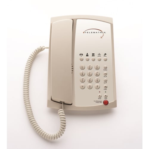 Single-Line Telephone, 5 Guest Service Keys, Non-Speakerphone Ash